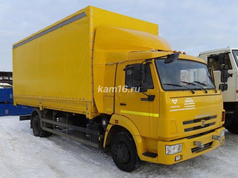 КАМАЗ 4308 бортовой с тентом (6 метров)