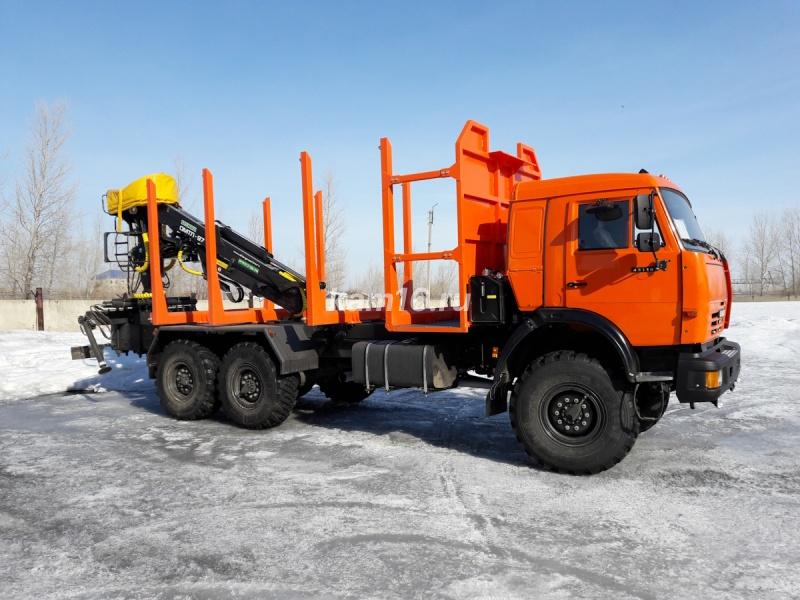 Сортиментовоз КАМАЗ 43118 с гидроманипулятором ОМТЛ 97