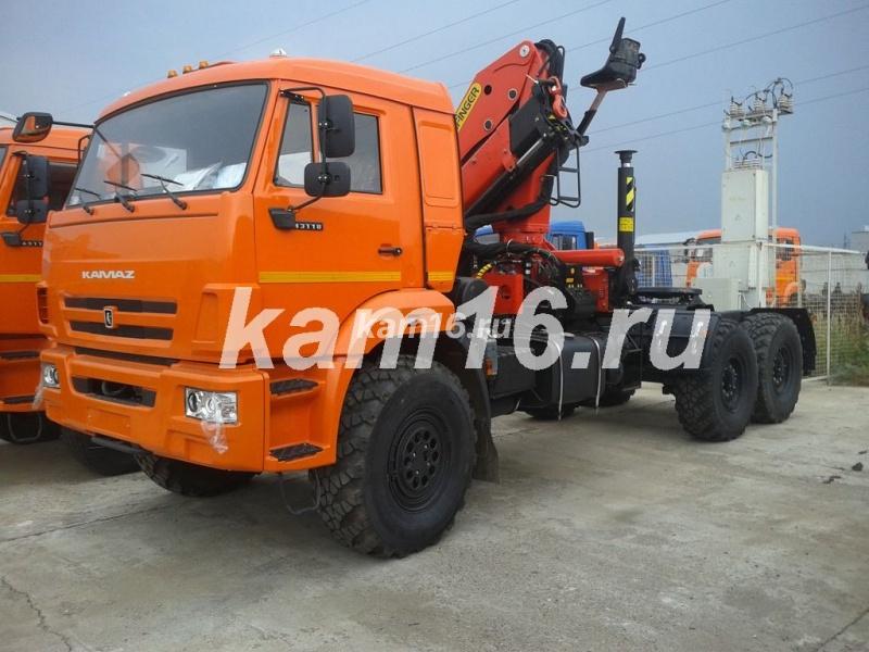 Тягач КАМАЗ 44108 с гидроманипулятором Palfinger 15500